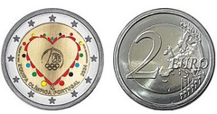 2 euro (Couleur de l'équipe olympique)