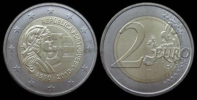 2 euro (100e anniversaire de la République portugaise)