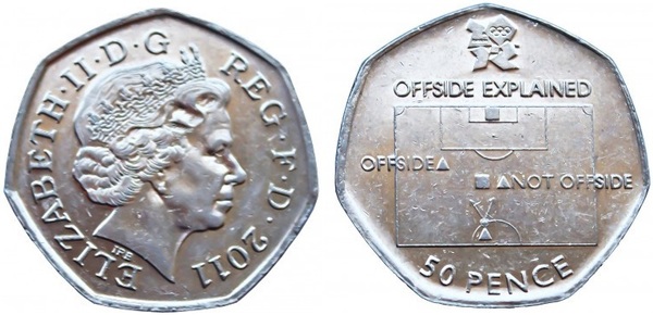 50 pence (Jeux olympiques de Londres 2012 - Football)