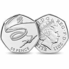 50 pence (Jeux Olympiques de Londres 2012 - Gymnastique)