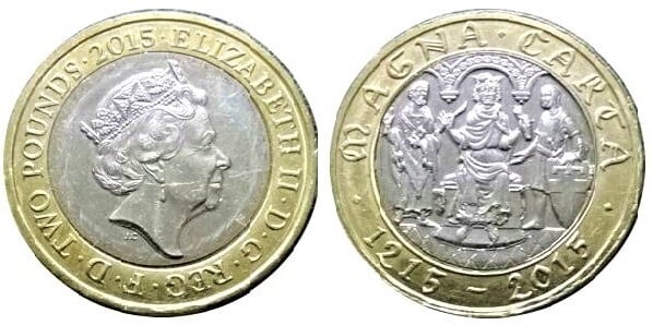 2 pounds (800 Aniversario de la Carta Magna)