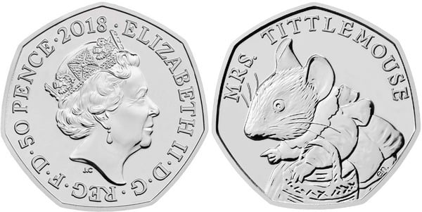 50 pence (Beatrix Potter - Mme Tittlemouse)