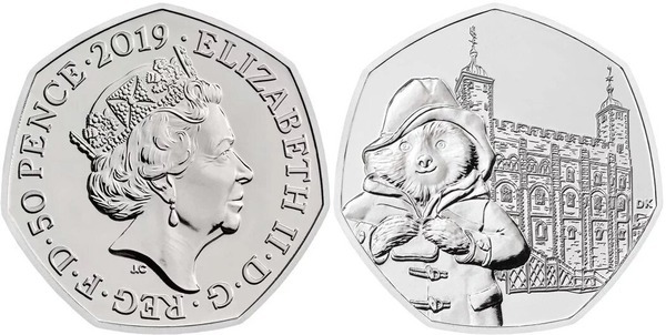 50 pence (Beatrix Potter - Paddington dans la tour)