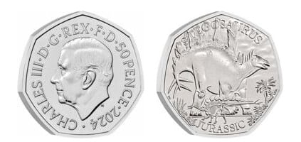 50 pence (Stégosaure)