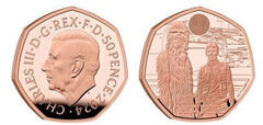 50 pence (Han Solo et Chewbacca)