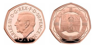 50 pence (200e anniversaire de la RNLI)