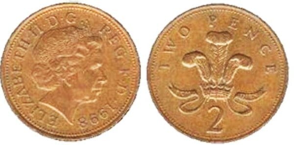 2 pence (Elizabeth II)