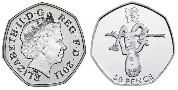 50 pence (Jeux olympiques de Londres 2012 - Athlétisme)