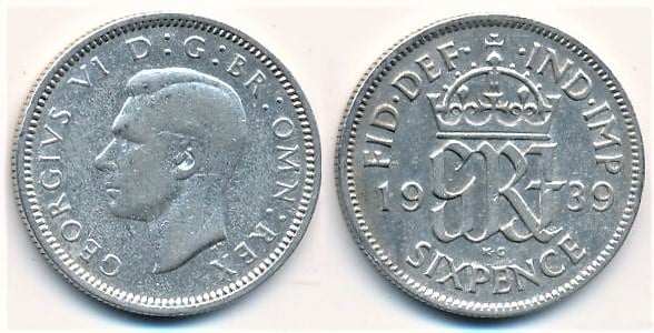 6 pence (George VI)