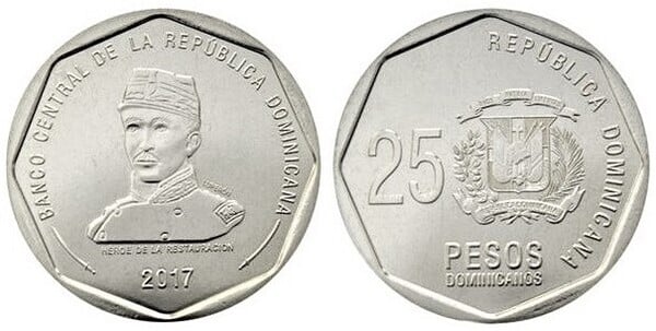 25 pesos dominicanos