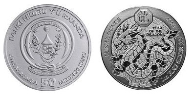 50 francs (Année du dragon)