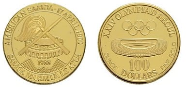 100 dollars (XXIVe Olympiades)