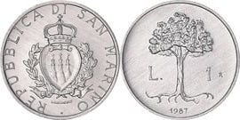 1 lire (Ville de Faetano)