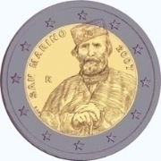 2 euro (200e anniversaire de la naissance de Giuseppe Garibaldi)