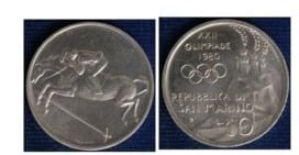 10 lire (XXIIe Olympiade Moscou-1980 - Équitation)