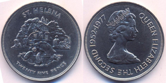 25 pence (Jubilé d'argent d'Elizabeth II)