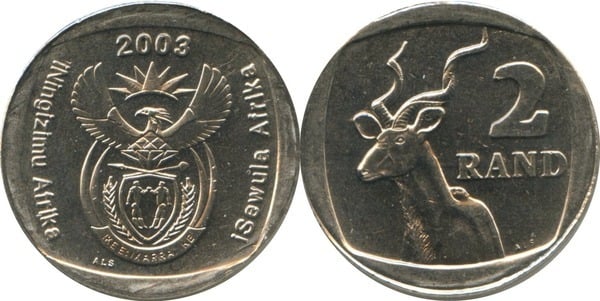 2 rand (iNingizimu Afrika - iSewula Afrika)