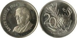 20 cents (Charles R. Swart - AFRIQUE DU SUD)