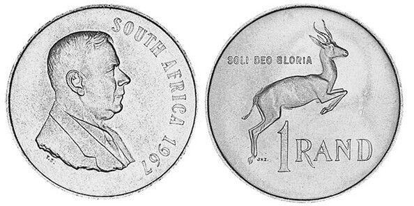 1 rand (Dr. Verwoerd - AFRIQUE DU SUD)