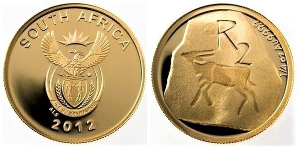 2 rand (Le patrimoine khoisan - AFRIQUE DU SUD)