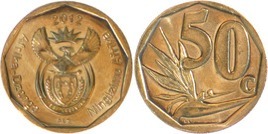 50 cents (Afrika-Dzonga - Ningizimu Afrika)