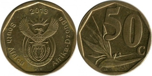 50 cents (Afrique du Sud - Afrika-Dzonga)