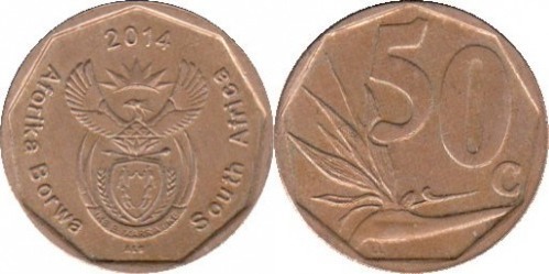 50 cents (Aforika Borwa - Afrique du Sud)