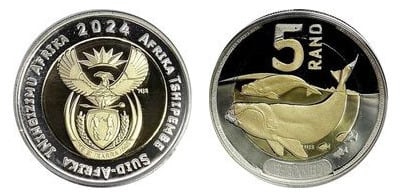 5 rand (ININGIZUMU AFRIKA / AFRIKA TSHIPEMBE / SUID-AFRIKA)