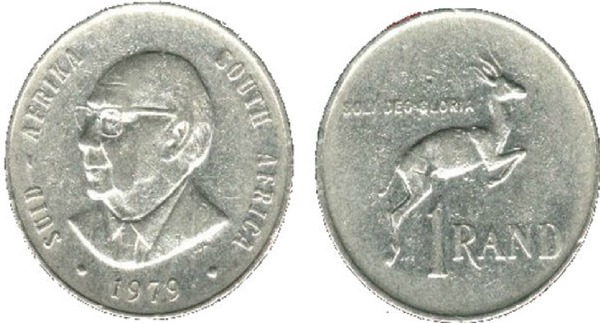 1 rand (Nicolaas Diederichs - SUID-AFRIKA - AFRIQUE DU SUD)