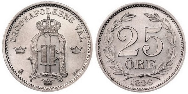 25 öre (Oscar II)