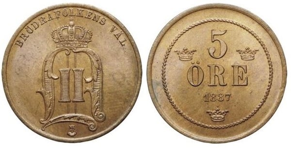 5 öre (Oscar II)