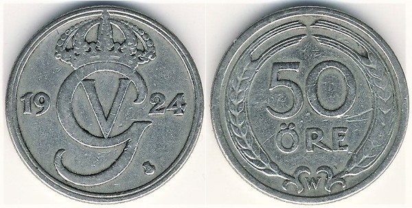 50 öre (Gustaf V)