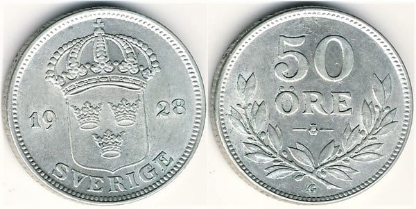 50 öre (Gustaf V)