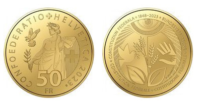 50 francs (175 ans de Constitution fédérale, 1848-2023)