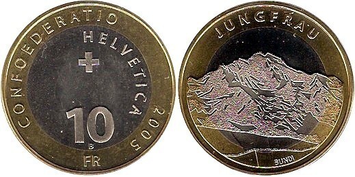 10 francs (Montagne de la Jungfrau)