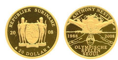 20 dollars (20e anniversaire de la médaille d'or d'Anthony Nesty aux Jeux olympiques de Séoul en 1988)