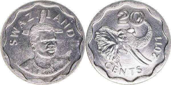 20 cents (Mswati III)