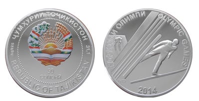 50 somoni (Jeux olympiques d'hiver 2014, Sochi)