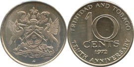 25 cents (10e anniversaire de l'indépendance)