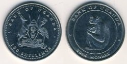 100 shillings (L'année du singe)