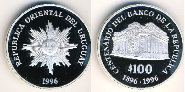 100 pesos (100e anniversaire de la Banque centrale)