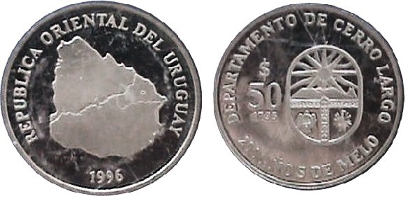 50 pesos (Bicentenaire de la ville de Melo)