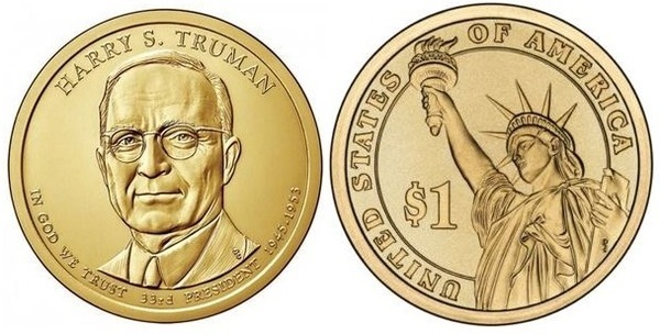 1 dollar (Présidents des États-Unis - Harry S. Truman)