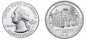 1/4 dollar (America The Beautiful - Parc historique national de Harpers Ferry)