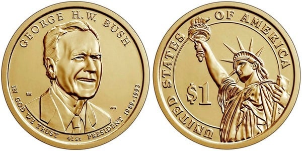 1 dollar (Présidents des États-Unis - George Bush)