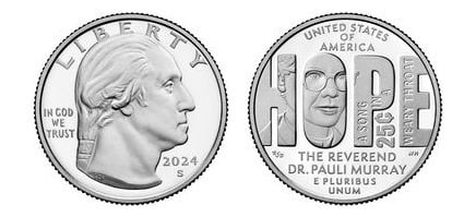 1/4 dollar (Rev. Dr. Pauli Murray)