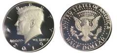 1/2 dollar (Demi-dollar Kennedy - Épreuve d'argent)