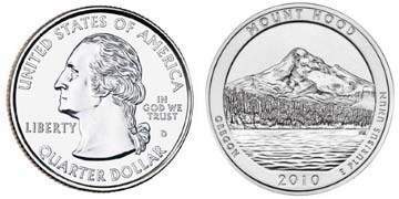 1/4 dollar (America The Beautiful - Parc national du Mont Hood, Oregon)