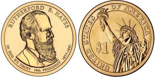 1 dollar (Présidents des États-Unis - Rutherford B. Hayes)