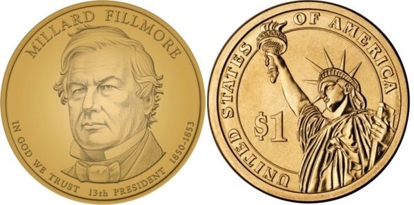 1 dollar (Présidents des États-Unis - Millard Fillmore)